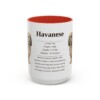 15oz Havanese Mug, Red, front view