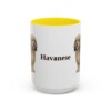 15oz Havanese Mug, Yellow, front view