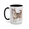 15oz Horgi Dog Dad Mug, Black, left side view