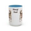 15oz Horgi Dog Dad Mug, Light Blue, front view