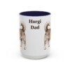 15oz Horgi Dog Dad Mug, Navy, front view