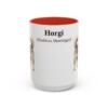 15oz Horgi Latin Mug, Red, front view