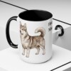 15oz Horgi Dog Mom Mug, Black, lifestyle photo