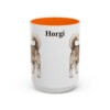 15oz Horgi Mug, Orange, front view