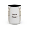 15oz-ibizan-hound-mug-black-front 15oz Ibizan Hound Mug, Black, front view
