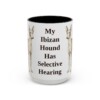 15oz Funny Ibizan Hound Mug, Black, front view