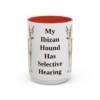 15oz Funny Ibizan Hound Mug, Red, front view