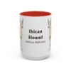 15oz Ibizan Hound Latin Mug, Red, front view