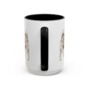 15oz Icelandic Sheepdog Latin Mug, Black, back view
