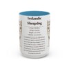 15oz Icelandic Sheepdog Mug, Light Blue, front view