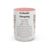 15oz Icelandic Sheepdog Mug, Pink, front view