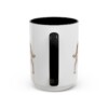 15oz Irish Red and White Setter Mug, Black, back view