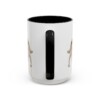 15oz Funny Irish Red and White Setter Mug, Black, back view