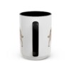 15oz Irish Red and White Setter Latin Mug, Black, back view