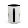 15oz Irish Red and White Setter Mug, Black, back view