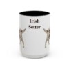 15oz Irish Setter Mug, Black, front view