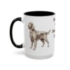 15oz Funny Irish Setter Mug, Black, left side view