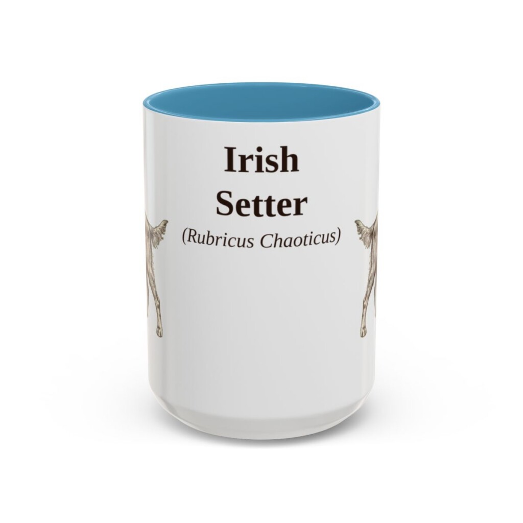 15oz-irish-setter-mug-latin-light-blue 15oz Irish Setter Latin Mug, Light Blue, front view