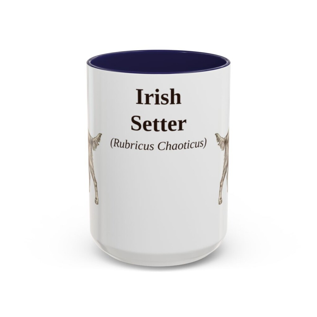 15oz-irish-setter-mug-latin-navy 15oz Irish Setter Latin Mug, Navy, front view