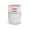 15oz-irish-setter-mug-latin-pink 15oz Irish Setter Latin Mug, Pink, front view