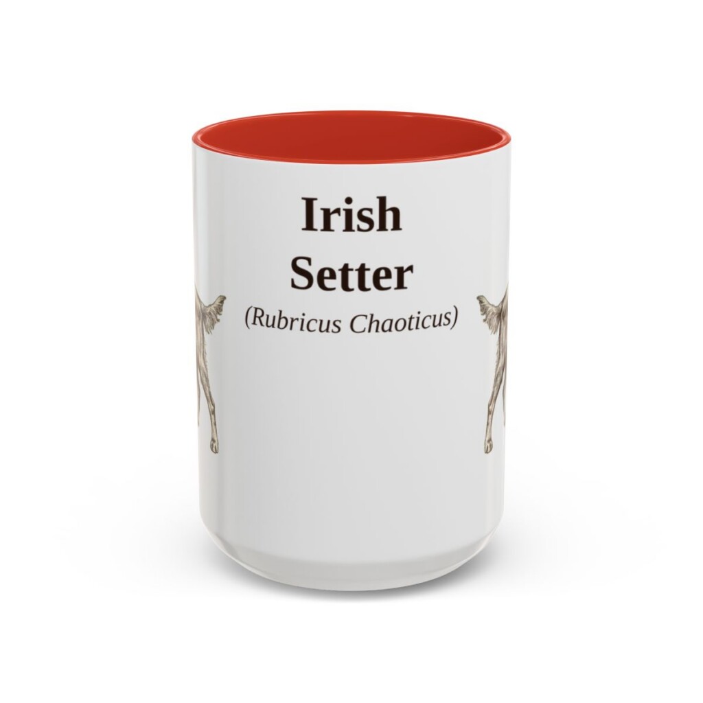 15oz-irish-setter-mug-latin-red 15oz Irish Setter Latin Mug, Red, front view