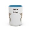 15oz Irish Setter Mug, Light Blue, front view