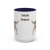 15oz Irish Setter Mug, Navy, front view