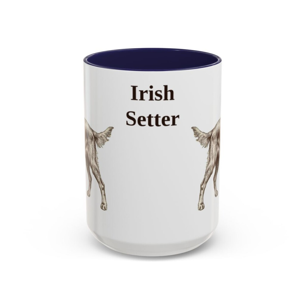 15oz Irish Setter Mug, Navy, front view