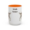 15oz Irish Setter Mug, Orange, front view