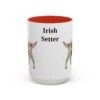 15oz Irish Setter Mug, Red, front view