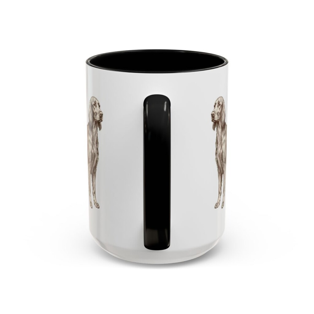 15oz Irish Setter Mug, Black, back view