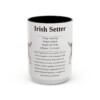 15oz Irish Setter Mug, Black, front view