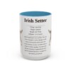 15oz Irish Setter Mug, Light Blue, front view