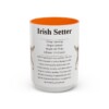 15oz Irish Setter Mug, Orange, front view