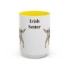 15oz Irish Setter Mug, Yellow, front view