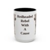 15oz Funny Irish Terrier Mug, Black, front view