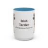 15oz-irish-terrier-mug-latin-light-blue 15oz Irish Terrier Latin Mug, Light Blue, front view