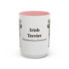 15oz-irish-terrier-mug-latin-pink 15oz Irish Terrier Latin Mug, Pink, front view