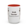15oz-irish-terrier-mug-latin-red 15oz Irish Terrier Latin Mug, Red, front view