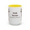15oz-irish-terrier-mug-latin-yellow 15oz Irish Terrier Latin Mug, Yellow, front view