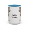 15oz Irish Terrier Mug, Light Blue, front view