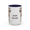 15oz Irish Terrier Mug, Navy, front view