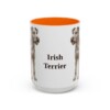 15oz Irish Terrier Mug, Orange, front view