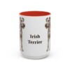15oz Irish Terrier Mug, Red, front view