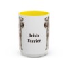 15oz Irish Terrier Mug, Yellow, front view