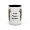 15oz Irish Water Spaniel Mug, Black, front view