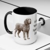 15oz Irish Water Spaniel Dog Dad Mug, Black, lifestyle photo