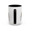 15oz Funny Irish Water Spaniel Mug, Black, back view