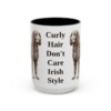 15oz Funny Irish Water Spaniel Mug, Black, front view