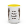 15oz Irish Water Spaniel Dog Mom Mug, Yellow, front view